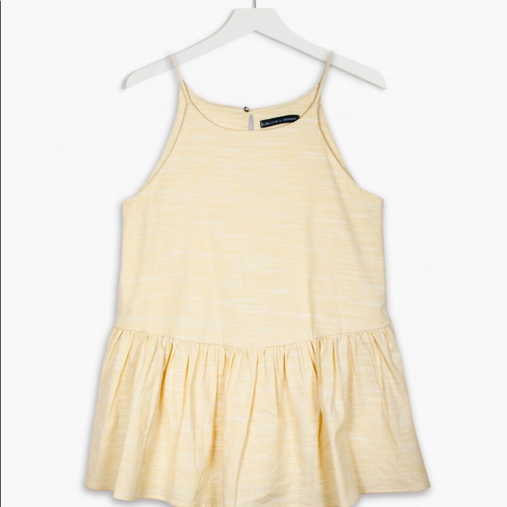 Ruffle Poplin Tank